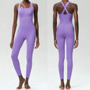 Plus Size Yoga Jumpsuit - Super Stretch Back