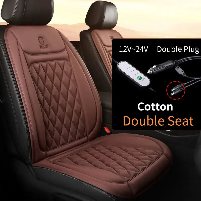 Heated Car Seat Cover ' Fast Car Seat Heater Cloth/Flannel — product view 13