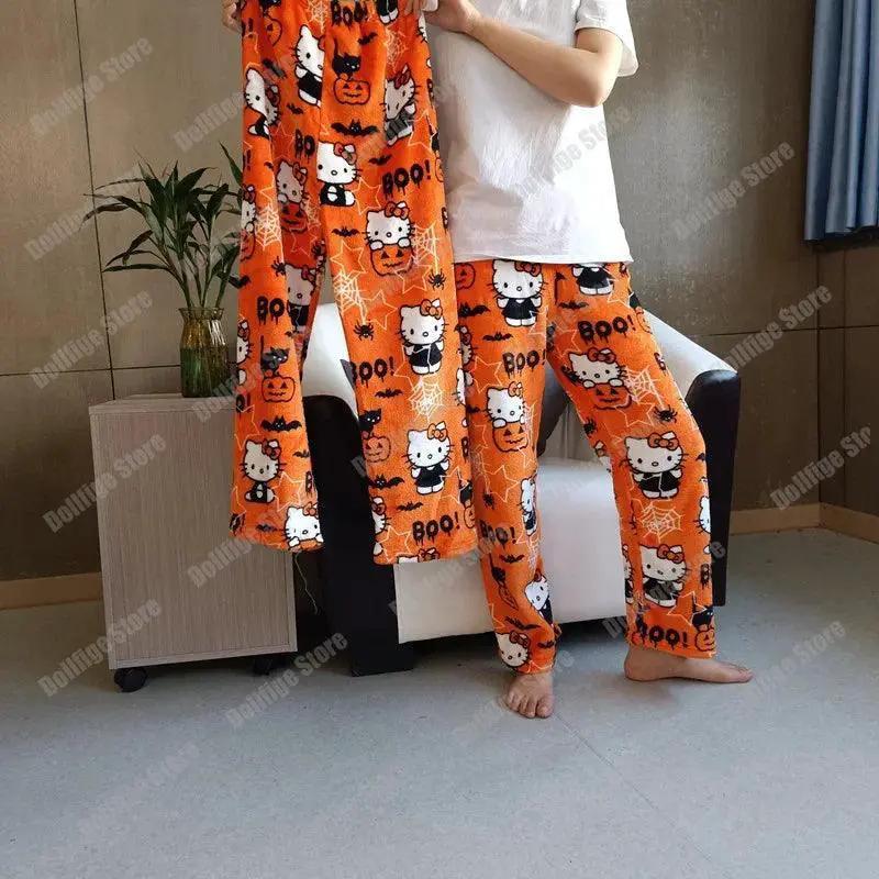 Cozy Hello Kitty Flannel Pajamas For Winter Comfort