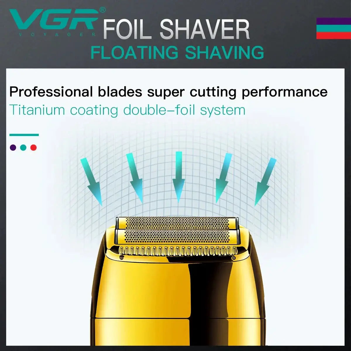 VGR Shaver V399 Rechargeable Electric Shaver Beard Trimmer