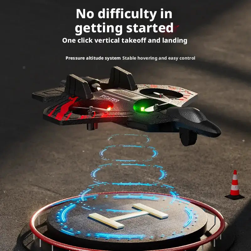 Remote-Controlled Drones, Drones With Rechargeable Batteries, Quadcopter Altitude Control, Foam Flying Toys With Altitude Hold Function, Stable Hovering, 360° Roll, Led Lights, Beginner Remote-Controlled Toys, Indoor And Out