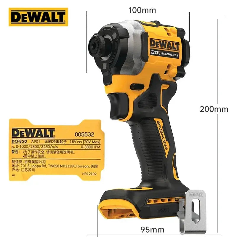 DeWalt DCF850 20V Cordless Impact Driver for Professionals