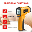 HYTAIS TS600 Digital Infrared Thermometer Sensor Industrial Non Contact IR Gun 0.1-1 Emissivity -50~600°C  Handheld Temp Measure