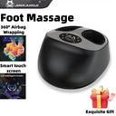 Smart Airbag Foot Massager with Remote Control Heated Pneumatic Stretching Wrap Balance Well Being