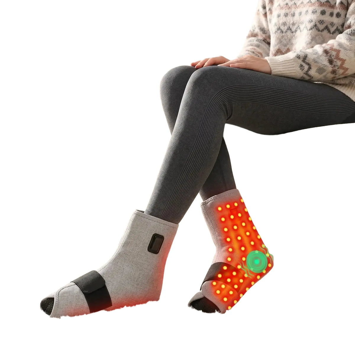 Red Light Heated Foot Pad Massager With Modes Relief — product view 1