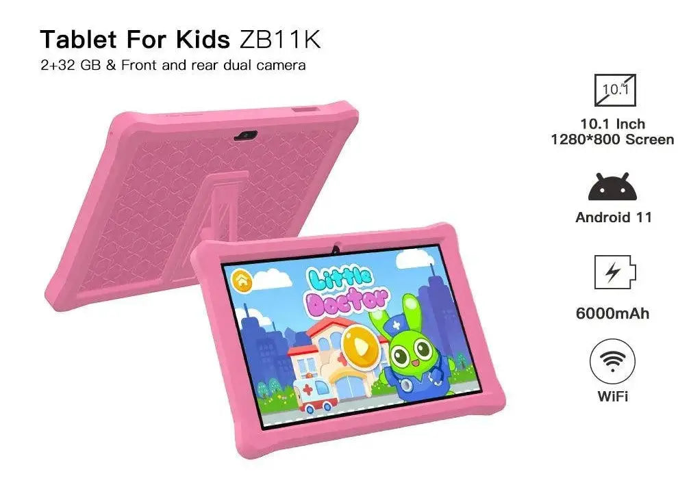 10 Inch Kids Learning Tablet with Android 12 and Wifi Fun - OurLum.com