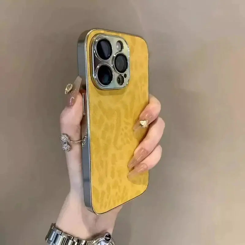 Luxury Leopard Print Phone Case For iPhone 11 12 13 14 15 16 17 18 Pro Max Plus Air Shockproof Bumber Cases Cover