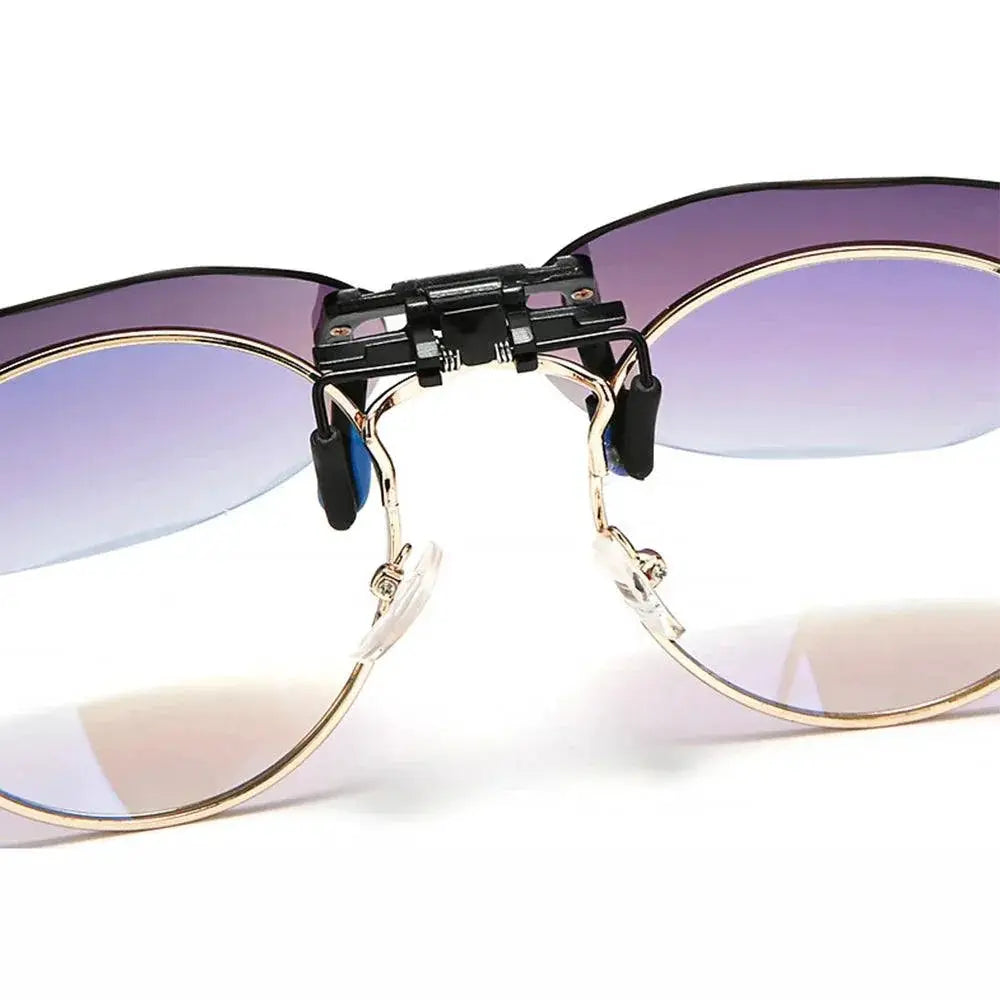 Trendy Women's Clip-On Polarized Sunglasses UV Protection