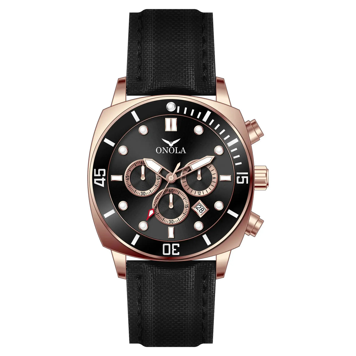 Ice Blue Chronograph Leather Watch — product image 10