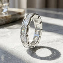 Stunning Emerald Cut Moissanite Ring