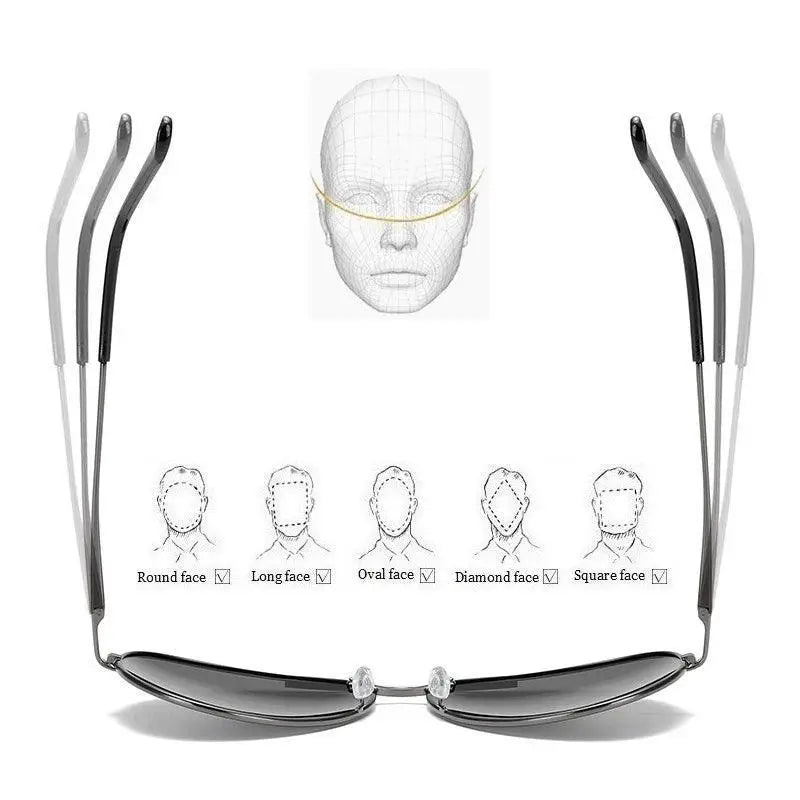 Chameleon Photochromic Polarized Sunglasses Unisex Men Women
