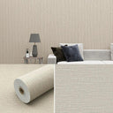 Linen Wallpaper Self-Adhesive 3D Wall Stickers Waterproof Mold Resistant Home Decor