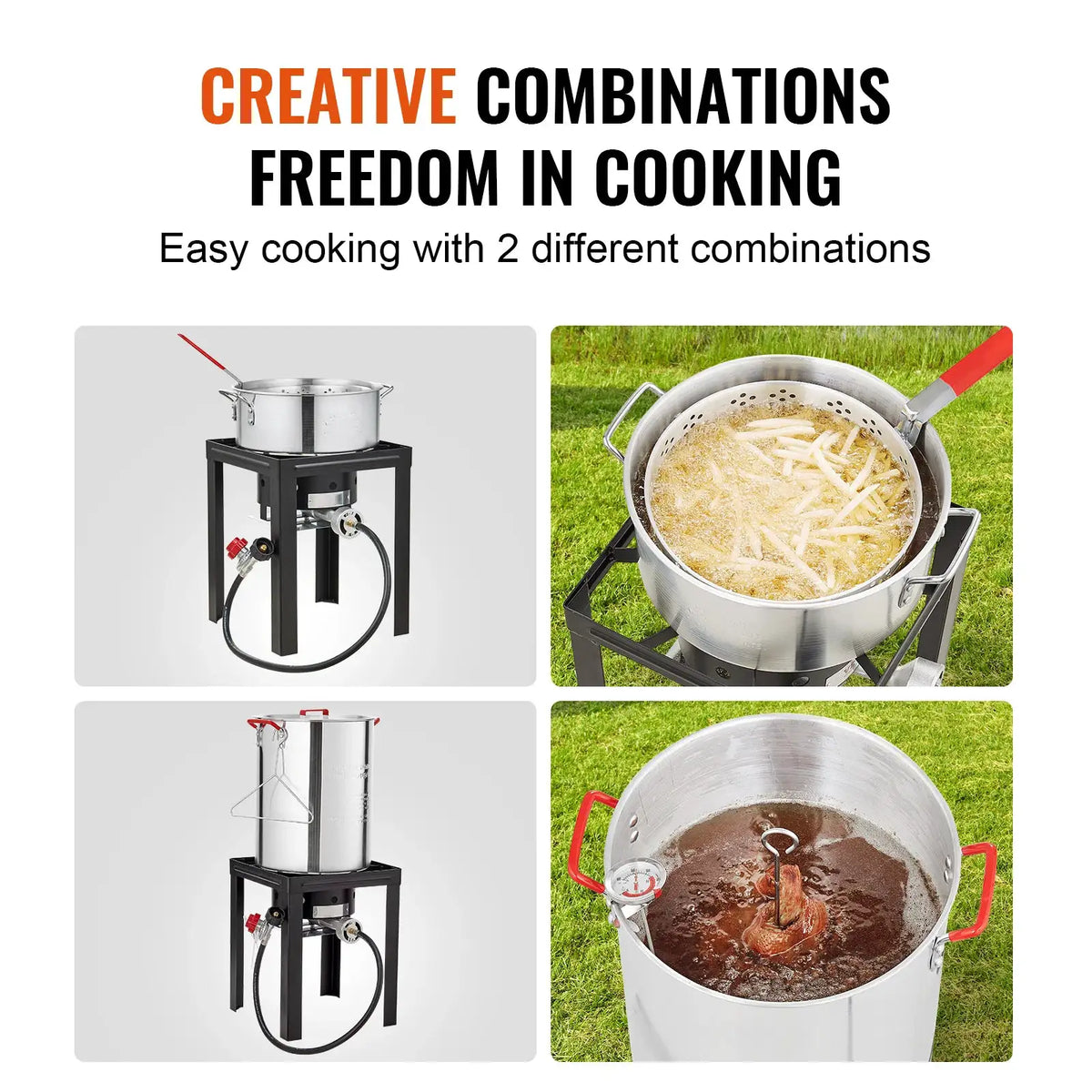SucceBuy Gas One Turkey Fryer Propane Burner Complete Kit Qt. — product view 5