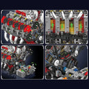 Mould King 10130 F488 V8 Engine Supercar Blocks