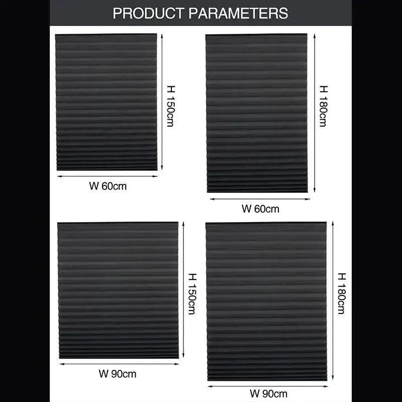 Blackout Cordless Pleated Window Blind With Child Safe