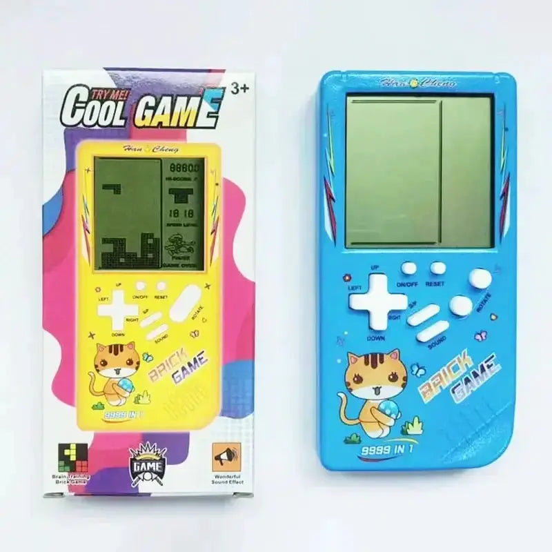 Classic Electronic Retro Puzzle Game Blue Large Screen