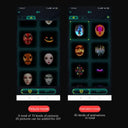 Bluetooth APP Control Smart LED Face Masks For Halloween
