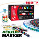 Acrylic Brush Marker Set Colors
