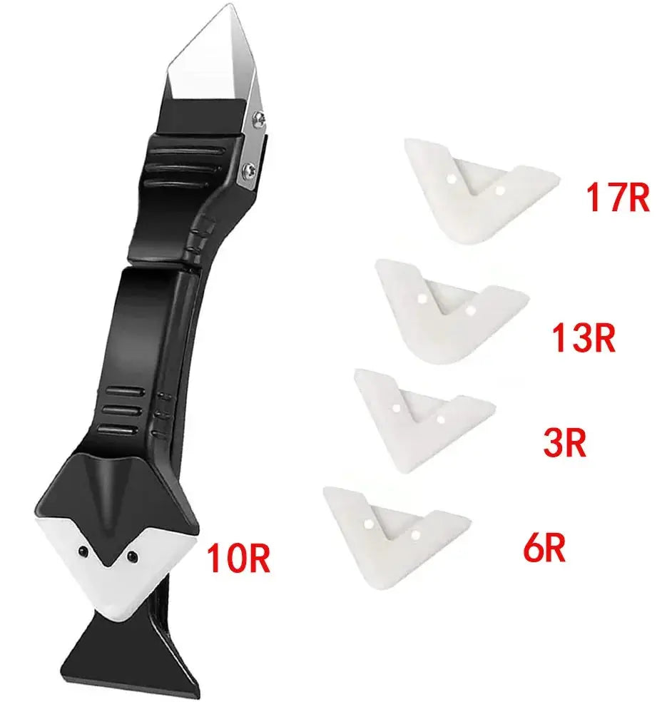 5 In 1 Silicone Scraper Sealant Remover Tool Set Pro Grade