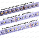 4In1 RGB LED Strip 12V 24V RGBW RGBWW RGBCCT Mood Lighting Tape 60 84 96 LEDs