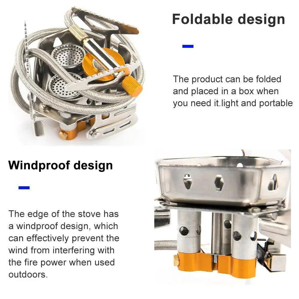 High Power Portable Gas Stove For Camping And Hiking Gear