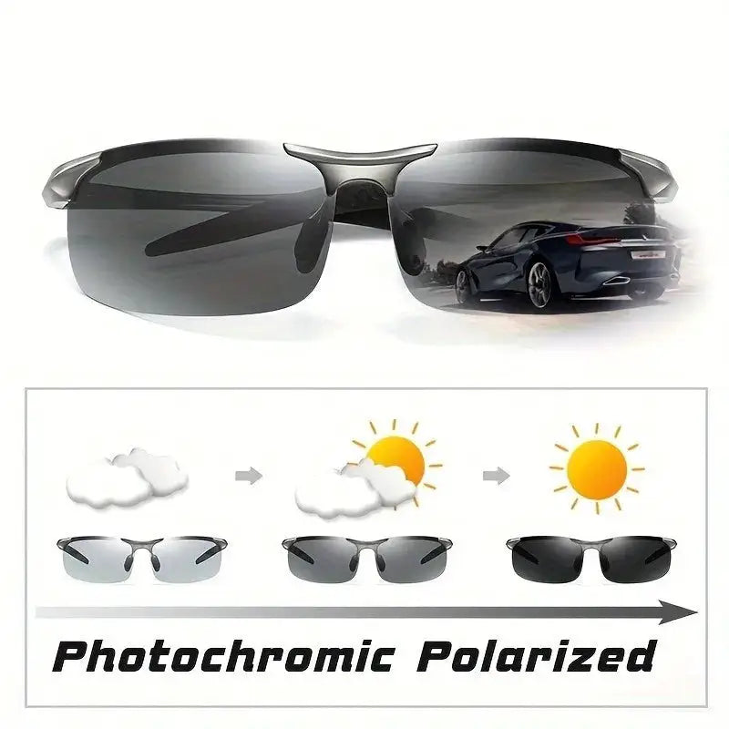 Polarized Fashion Glasses with Daytime and Nighttime Visual Functions, Scratch Resistant, UV Protection