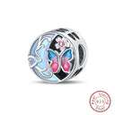 Sterling Silver Spring Colorful Butterfly