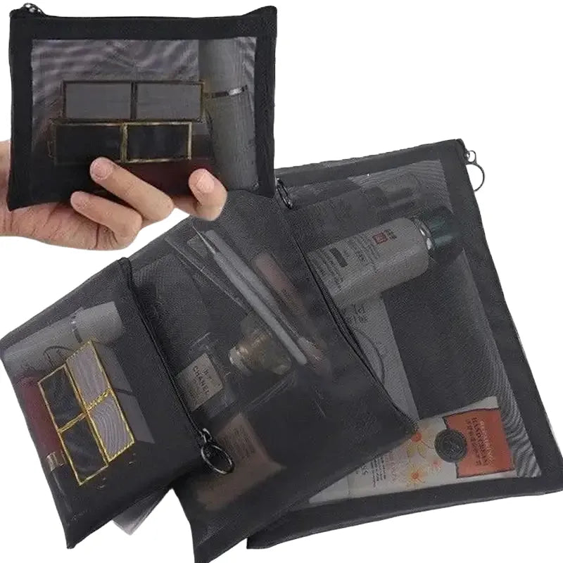 Nylon Cosmetics Bag - Secure Zip Travel Organizer - S product image