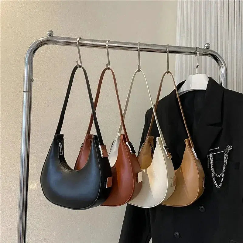 Underarm Tote Bags For Women Luxury Half Moon Hobo Bag