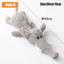 Donkey Shaped Interactive Pet Chew Toy Soft Plush Squeaker