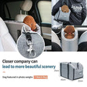 Pet Car Seat Travel Carrier for Small Pets Gray Safe Design