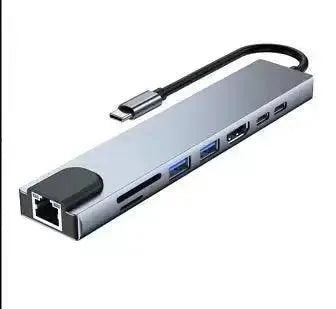 Type C 8 In1 USB C Hub HDMI 4K Adapter For MacBook