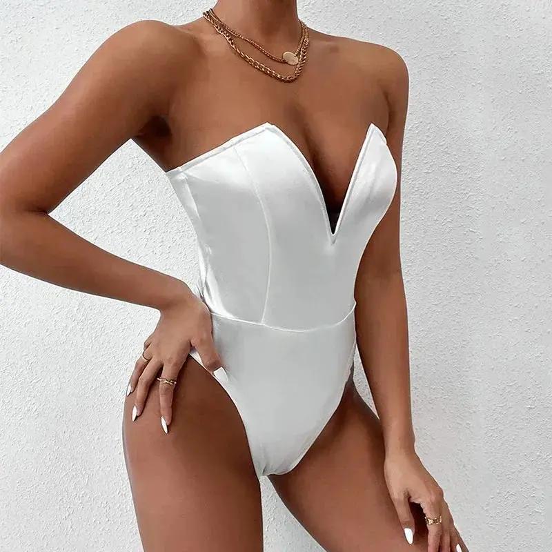 Elegant Deep V Neck Bodysuit Shapewear for Women Collection