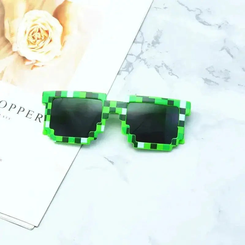 Pixel Mosaic Kids Sunglasses for Cosplay and Fun Adventures