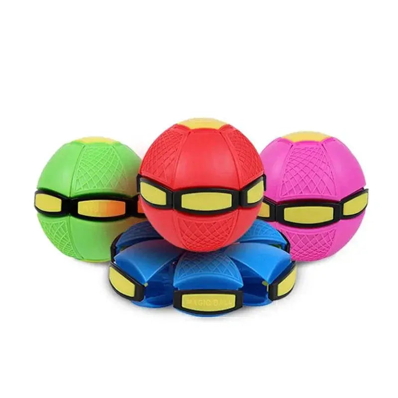 Flying Saucer Ball Transformable UFO Toy Flat Throw For Kids