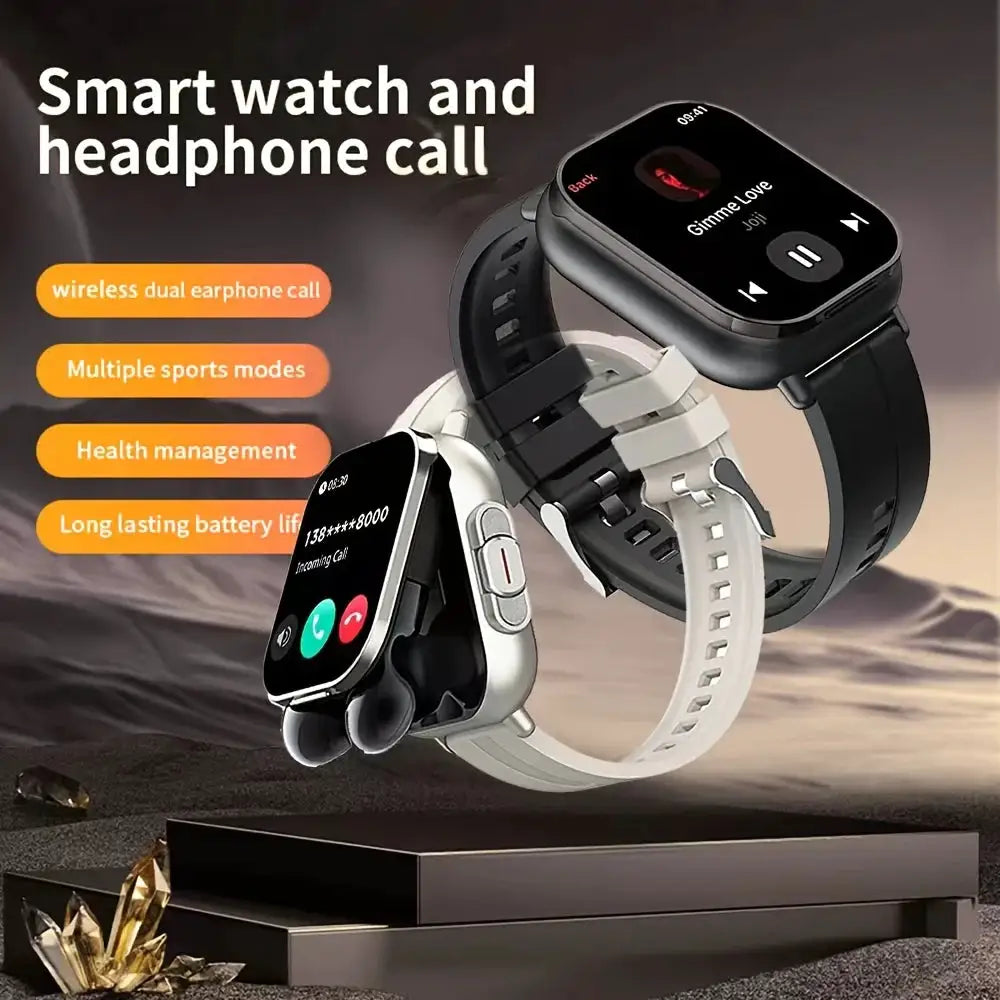 2-In-1 Smart Watch Earbuds And Call