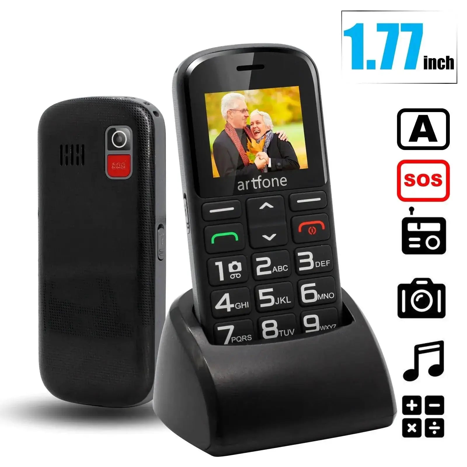 Artfone Senior Mobile Phone CS181 CS182 CS188 Big Button SOS