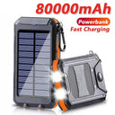 Solar Power Bank - 80000Mah Super Bright Light