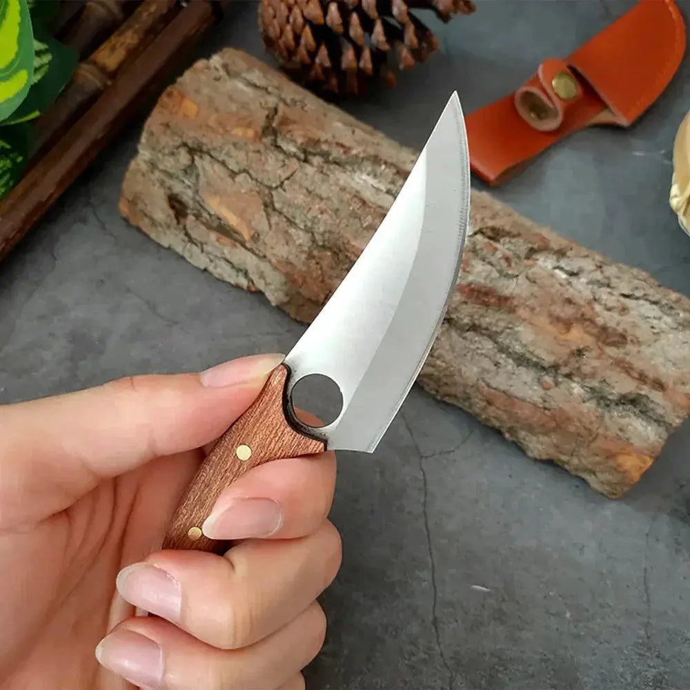 Handcrafted Stainless Steel Chef Knife Set for BBQ