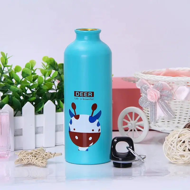 Animal Themed Portable Water Bottle For Kids All Day Use