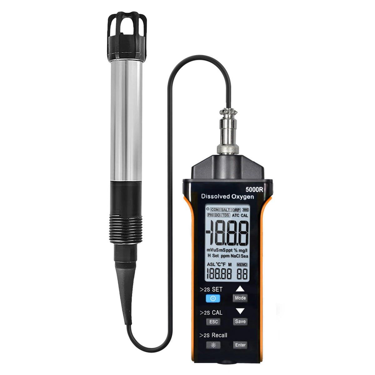 HOLDPEAK Dissolved Oxygen Meter, DO Meter, Digital DO Tester — product view 5