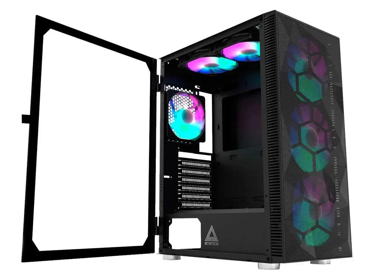 Montech Mesh, x & x Fixed RGB Lighting Fans (Pre-Installed) — product view 1