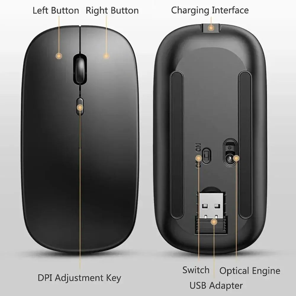 Rechargeable Bluetooth Gaming Mouse For Precision Control