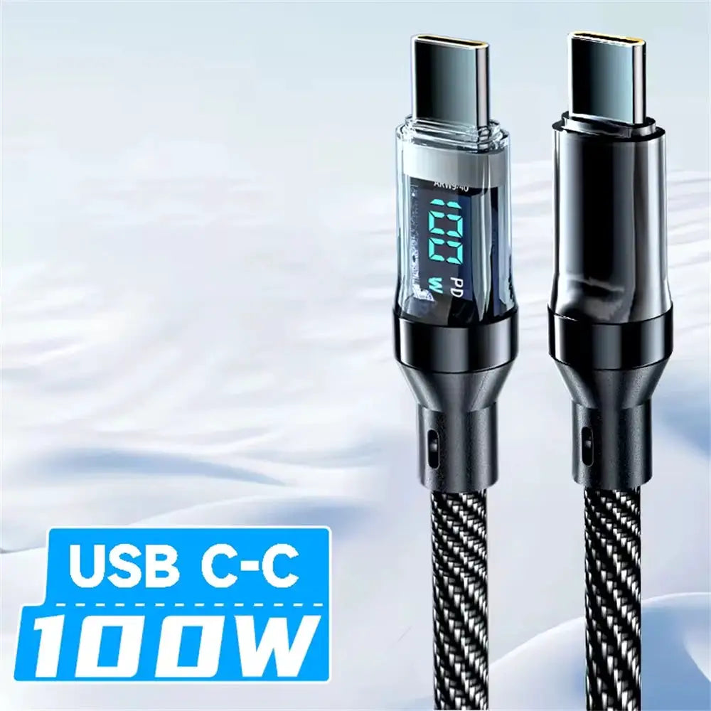 Nnbili Braided Fast Charge Cable LED Screen — product view 8
