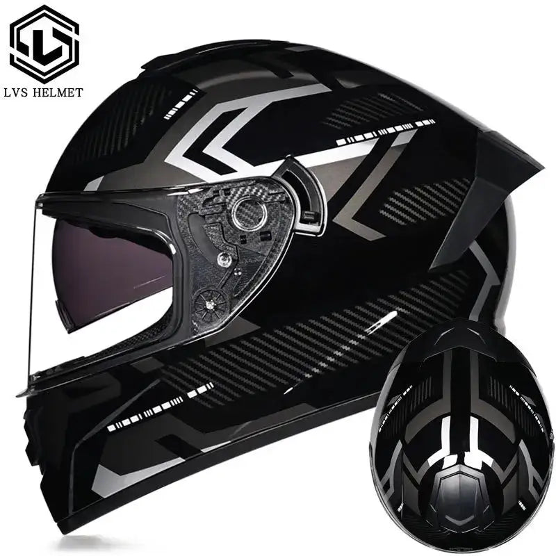 Full Face Double Visor Racing Helmet — product view 11