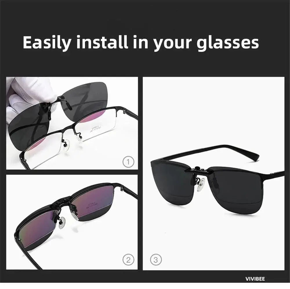 Polarized Clip On Sunglasses With UV400 Protection