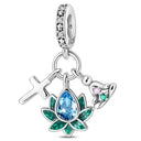 Sterling Silver Charm Beads Glowing