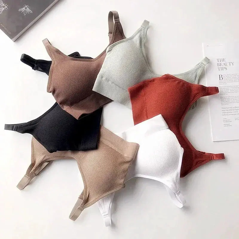 Sexy Women Lingerie Tube Top Bra No Steel Ring Gather