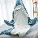 Cartoon Shark Blanket Sleeping Bag For Women Cozy Homewear