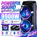 Professional Large Bluetooth Speaker  Portable Design, Featuring JBL Subwoofer Party Box, LED Lights, Compatible with BT/USB/TF/AUX/FM/TWS/MIC/EQ Functions, Professional Karaoke. Ideal Gift for Birthdays, Christmas, and New Y